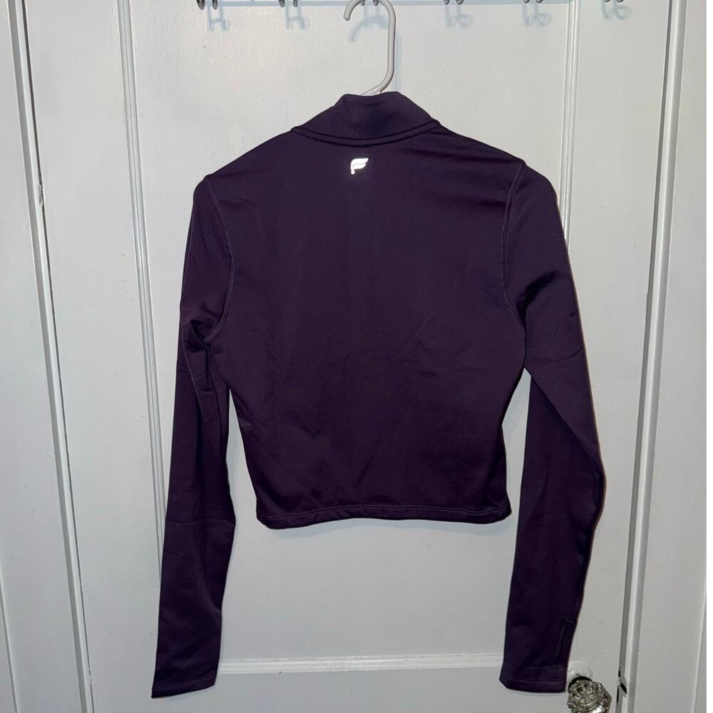 New Fabletics Cold Weather Long Sleeve Half-Zip Fleece Top Nightshade size S - Picture 8 of 8